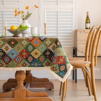 Nappes jacquard bohèmes, nappes rectangulaires haut de gamme pour tables basses, pour décorations de salle à manger