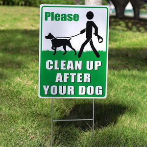Outdoor <b>Garden</b> Lawn Cross-Border Yard <b>Signs</b> Prohibiting Dog Urination & Defecation Requires Cleaning of Dog Feces - Product Image 3