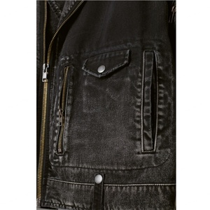 Chinese Manufacturers Wholesale Clothing Custom Denim <b>Biker</b> <b>Mens</b> <b>Jean</b> Jacket - Product Image 5