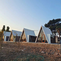 Expédition pas chère Airbnb Container A Frame Tiny Eco House Salle de bain Petites maisons préfabriquées à vendre