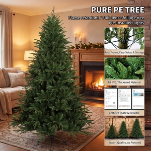 En Stock Árbol de Navidad Artificial de 4-10 pies, Perfil Completo, Sin Espacios, Ignífugo, Tacto Real, Preiluminado con LED, PE/PVC - Product Image 4