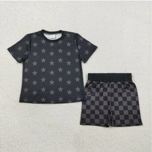 Conjuntos de Ropa de Pijama Holgada para Bebés Niñas, Diseño de Estrellas de Verano, Temática del 4 de Julio, Top y Pantalones Cortos - Product Image 5
