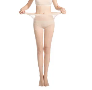 女性用超薄型透明パンストブラックナイロンシームレスセクシーパンスト夏用タイツ
