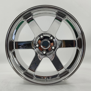 ขอบล้อรถยนต์ SY-366 5x112 <span class=keywords><strong>17</strong></span> 18 19 20นิ้วโครเมี่ยมโฟล์ค <span class=keywords><strong>Te37</strong></span>สำหรับ BMW Honda Accord Toyota jdm - Product Image 1
