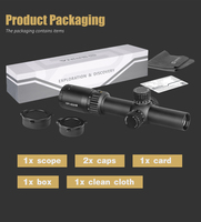 Télescope de chasse infrarouge étanche, vente en gros OEM ODM 1-6x24, vue
