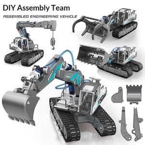Variedad <span class=keywords><strong>de</strong></span> Juguetes <span class=keywords><strong>de</strong></span> Ensamblaje <span class=keywords><strong>de</strong></span> Ingeniería, Juguetes Educativos STEM para Niños, Excavadora Hidráulica, Bloques <span class=keywords><strong>de</strong></span> Construcción <span class=keywords><strong>de</strong></span> Plástico ABS - Product Image 4