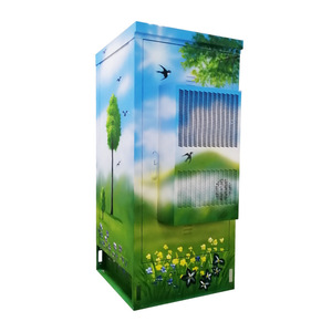 Armario de Almacenamiento Exterior Ecológico con Diseño Pintado a Mano para Parques y Espacios Verdes Urbanos - Product Image 1
