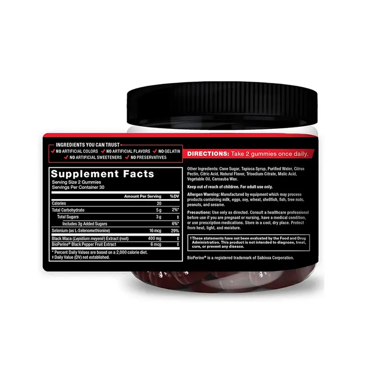 Bestes Curve Maca Plus Pour Les Fesse Gummibärchen Gesäß und Hüfte 7500 mg Maca Wurzeln-Gummi für Damen