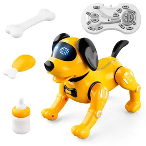 La migliore vendita intelligente telecomando Robot cane giocattoli educativi per bambini Smart programmabile Walking Dancing RC Dog Robot