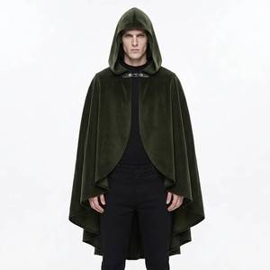 2026 New Style Medieval <b>Gothic</b> Men's Adult Halloween Wizard Cloak Casual Polyester Costume - Product Image 1