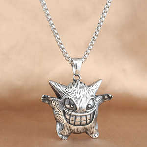Pendentif Animal Spirituel Arbre en Acier Inoxydable Collier Unisexe Design Géométrique Style Punk Rétro 231078 - Product Image 1