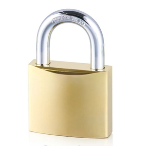 60mm Solid Brass Padlock Heavy Duty Waterproof Anti-Rust Hardened Shackle Key Lock Gym Luggage Door Outdoor OEM Custom Wholesale