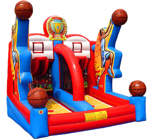 Aro de Baloncesto Inflable para Deportes, <span class=keywords><strong>Juego</strong></span> Inflable para Fiestas de Carnaval con Soplador de Aire - Product Image 2