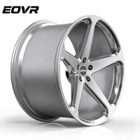Rines EVOR Forjados Personalizados de Lujo, 5 Brazos, Aleación Plateada, Diseño Cóncavo Profundo, 5x114.3 5x120 5x130, 15 18 19 20 22 24 Pulgadas