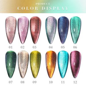 JTING - Esmalte de Uñas Magnético Reflectante Dinámico de 12 Colores, Esmalte de Gel con Purpurina de Diamante, OEM, ODM, Marca Privada - Product Image 3