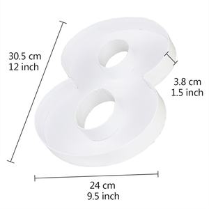 Caja de Cartón con Forma de Número para Regalo de Cumpleaños, Caja de Cartón para Cupcakes de Chocolate Dulce de 12 Pulgadas - Product Image 4