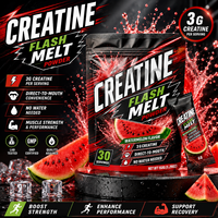 Créatine en poudre à dissolution instantanée, supplément nutritionnel sportif, poudre orale pré-entraînement, étiquette privée OEM