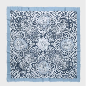 <span class=keywords><strong>Sciarpa</strong></span> personalizzata con stampa in <span class=keywords><strong>Cashmere</strong></span> di <span class=keywords><strong>seta</strong></span> di lusso per donne Logo personalizzato per le stagioni autunnali primavera estate - Product Image 5