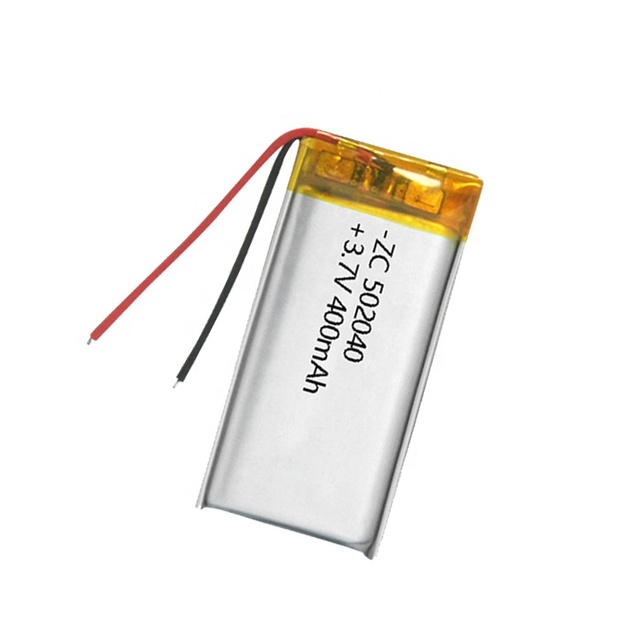 Rechargeable LiPo Battery 502040 3.7V Lithium Polymer Li-polymer Battery  502040 400mah Mp3 Player Toy Led Lithium Ion Battery