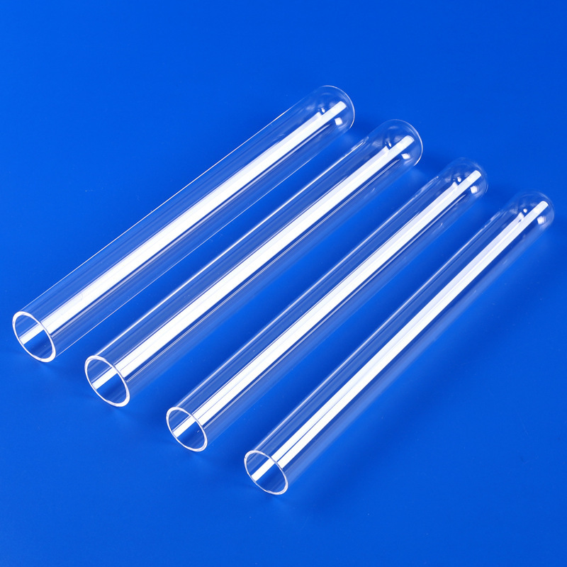 6 Pcs Borosilicate Glass Tubes - 4 Inch Length, Heat & Chemical Resistant