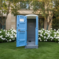 Toilette mobile en plastique HDPE, design moderne, portable, pour usage extérieur