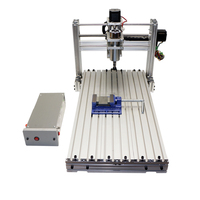 Máquina de perforación y fresado CNC, 6020, 3 ejes para grabado de Metal, 400W, Mach3, control por software más grande que cnc 3020