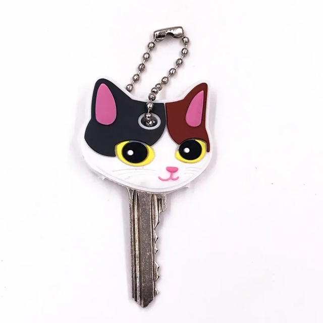 Plastic Key Head Cover Rubber Keychain Custom Mold Logo Keycaps Key Ring Soft Pvc Color Cute Anime Key Covers Cap