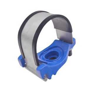 Penjualan pabrik permadani besi Ductile sadel dengan pita Stainless Steel terikat untuk pipa DI/baja penyadap panas - Product Image 4