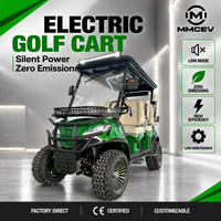 Voiturette de golf électrique personnalisable 3-4 places, faible bruit, zéro émission, pour parcours de golf et complexe hôtelier