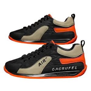 Nouvelle bouche peu profonde tête ronde sport mode polyvalent décontracté en cuir Pu semelle EVA chaussures confortables à la mode pour hommes