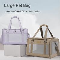 Sac de transport pour animaux de compagnie portable à prix compétitif, en tissu Oxford souple et en maille, pour chat et chien, avec coussin
