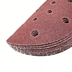 Fabricante 6 Polegada Multi Buracos De Alumínio Vermelho Óxido Gancho <span class=keywords><strong>Loop</strong></span> Lixa Discos Amostra Grátis para Polimento De Metal Automóveis De Madeira - Product Image 6