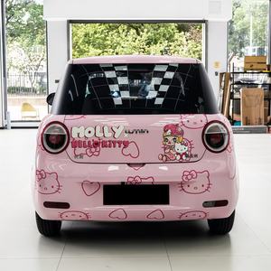 <span class=keywords><strong>Film</strong></span> de protection de voiture personnalisé sur le thème de Hello Kitty avec des designs personnalisés pour une modification complète de la couleur, matériau PET, garantie 3 ans, PET - Product Image 4