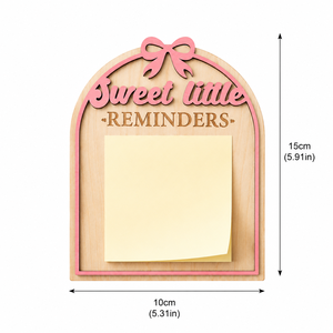 Porta Notas Adhesivas de Madera Personalizado, Tablero de Recordatorios de San Valentín, Bloc de Notas con Mensajes de Amor, Decoración de Escritorio - Product Image 4