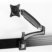 Meisonic Nouveau DS112P Support d'écran de bureau dédié 11-27 pouces avec réglage de hauteur par pression d'air pour moniteur LCD