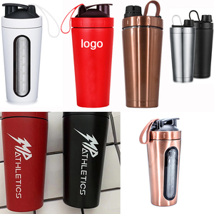 Logo personnalisé 500ml 750ml <span class=keywords><strong>Bouteille</strong></span> d'eau isolée en acier inoxydable 304 Shakes <span class=keywords><strong>Bouteille</strong></span> Fitness Mélange Protéine Shaker pour Gym Sports <span class=keywords><strong>1l</strong></span> - Product Image 1
