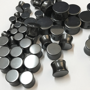 8mm-20mm Dilatateur d'<span class=keywords><strong>oreille</strong></span> en hématite à <span class=keywords><strong>double</strong></span> évasement pour piercing corporel, vente en gros - Product Image 4