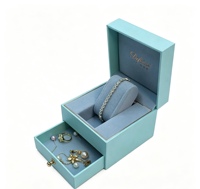 Boîte cadeau de luxe double couche pour montres et bijoux, étui en papier spécial avec tiroir et finition or rose