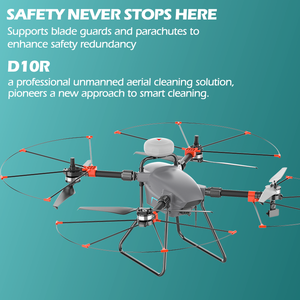 Drone de nettoyage industriel connecté JIUSI D10R avec RTK, LiDAR, radar, fusion de vision et haute pression - Product Image 5