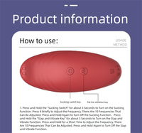 Vibrateur portable 3-en-1 : succion, pulsation et vibration, stimulateur clitoridien, des mamelons, des seins et du point G