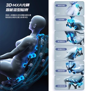 เก้าอี้นวดอัจฉริยะ AUX รุ่น SL รางเลื่อนแบบ 4D พร้อมหุ่นยนต์นวดทั่วร่างกาย สำหรับใช้ในบ้าน - Product Image 1