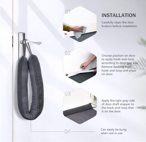 Bande d'étanchéité <span class=keywords><strong>de</strong></span> bas <span class=keywords><strong>de</strong></span> <span class=keywords><strong>porte</strong></span> haute performance en verre, coupe-vent, anti-poussière, occultant et insonorisant pour intérieur et extérieur - Product Image 4