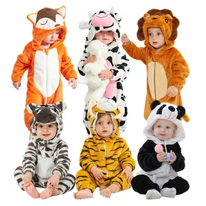 MICHLEY Hotsale tutine unicorno per ragazze tute animali Babi con cerniera vestiti invernali per bambini vestiti per neonati