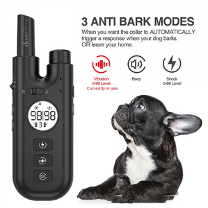 Wasserdichte elektrische Fernbedienung Wiederauf lad bares Hunde trainings halsband Stop Barking <span class=keywords><strong>3</strong></span> Trainings modus Beep Vibration Hundes chock halsband - Product Image 3