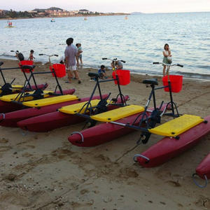 Nuovo Arrivo Parco Acquatico di Divertimenti del Ciclo Della Bici Pedale Barca Due Persona Mare Galleggiante Bicicletta - Product Image 4