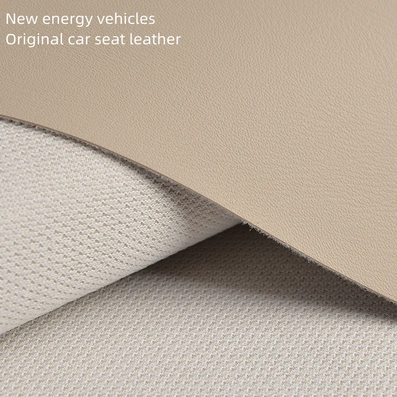 Matériau en cuir d'origine de véhicules à énergie nouvelle de haute qualité de 0.6mm à vendre résistant à l'usure adapté aux sacs de rembourrage de voiture de canapé