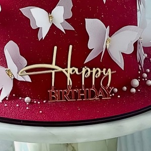 ของตกแต่งเค้กอะคริลิค รูปน้ำผึ้งและน้ำตาลหวาน สำหรับวันเกิดครบรอบ 50 ปี  ที่เสียบตกแต่งเค้กสุขสันต์วันเกิด อุปกรณ์จัดงานวันเกิด - Product Image 3
