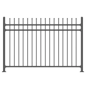 garden outdoor safety board wall balcony modern customized black ornaments decorative aluminum fence panels