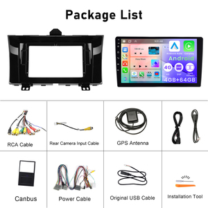 Podofo 10.1 ''android xe Stereo 4 + 64 gam không dây Carplay Android tự động cho Honda Elysion 2012-2015 IPS DSP GPS RDS <span class=keywords><strong>Wifi</strong></span> bán buôn - Product Image 6