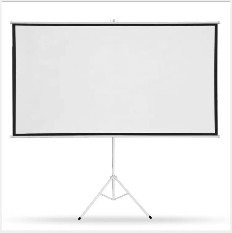 72 inch-150 inch 16:9/ 4:3 Pull Up Projector Screen Portable Projection Screen for Projectors